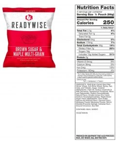 Food & Food Storage ReadyWise Package Of Long Term Emergency Food Supply - 240 Servings