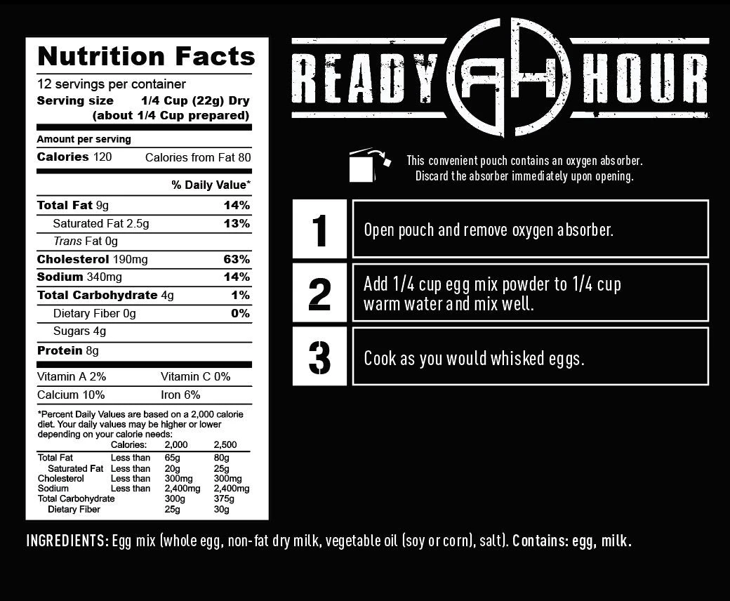 Ready Hour Ultimate Breakfast Kit 140 Servings 8 Ready Hour Ultimate Breakfast Kit 140 Servings