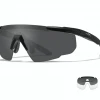 WILEY X SABER ADVANCED GLASSES - 2 Lens Pack