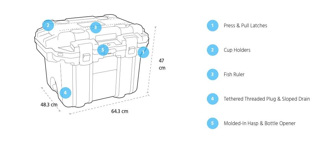 Pelican 30QT Elite Cooler Coolers 18 Pelican 30QT Elite Cooler Coolers