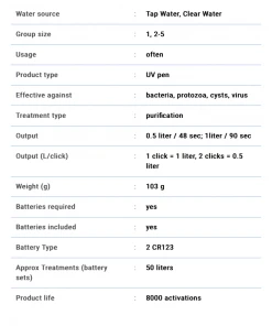 Steripen Adventurer Opti UV Water Purifier