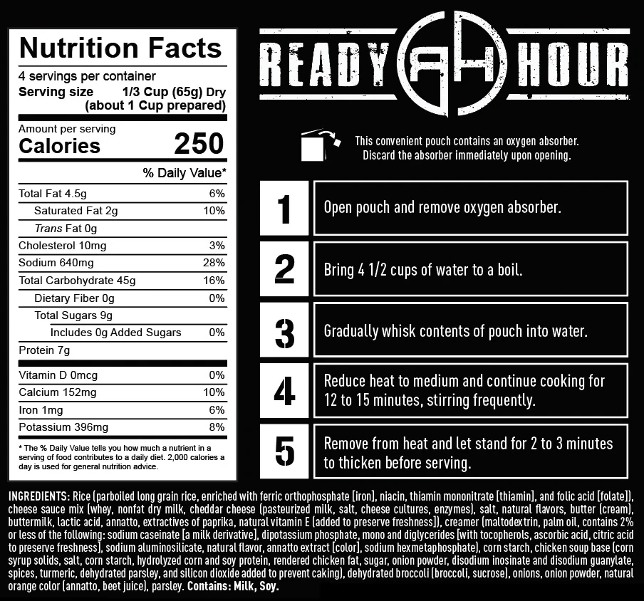 Entrees Ready Hour Cheesy Broccoli Soup Case Pack 3 Entrees Ready Hour Cheesy Broccoli Soup Case Pack