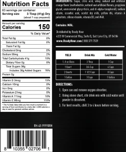 Ready Hour Orange Energy Drink Mix #10 Can Drinks 7 Ready Hour Orange Energy Drink Mix #10 Can Drinks