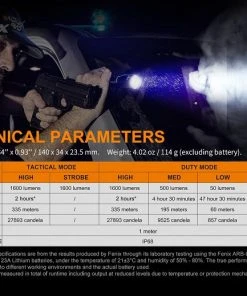 Fenix TK11Tac 1600 Lumen Tactical Flashlight Flashlights