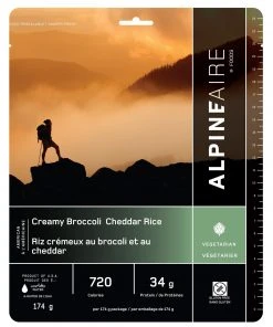 Backpacking Meals AlpineAire Creamy Broccoli Cheddar Rice