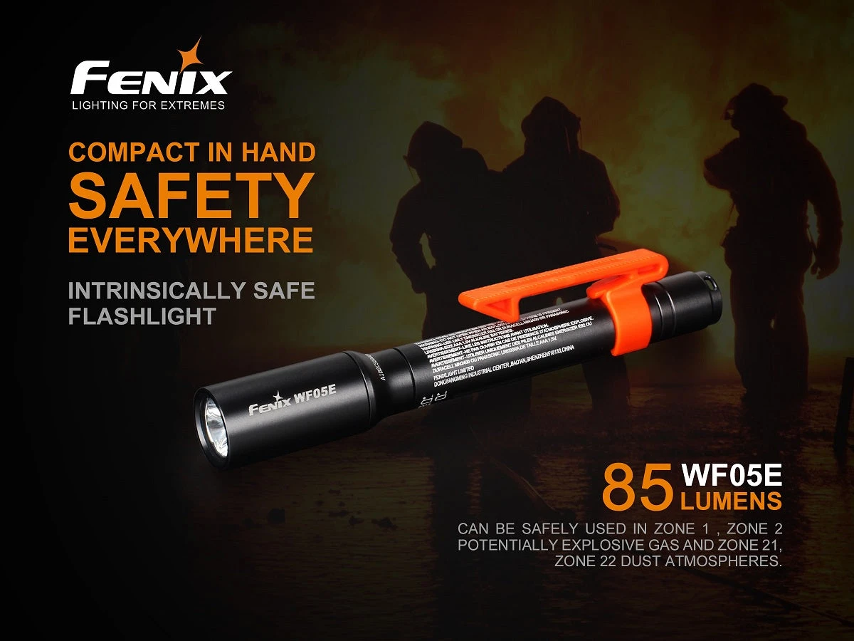 Flashlights FENIX WF05E 85 LUMENS INTRINSICALLY SAFE FLASHLIGHT 12 Flashlights FENIX WF05E 85 LUMENS INTRINSICALLY SAFE FLASHLIGHT
