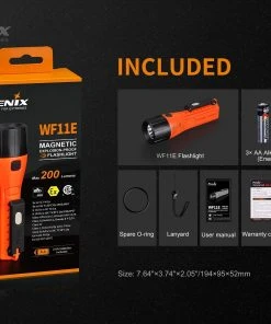 FENIX WF11E 200 LUMENS INTRINSICALLY SAFE FLASHLIGHT