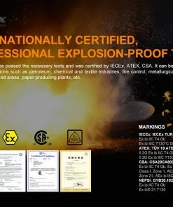 Fenix WF30RE 280 Lumens Intrinsically Safe Flashlight 23 Fenix WF30RE 280 Lumens Intrinsically Safe Flashlight