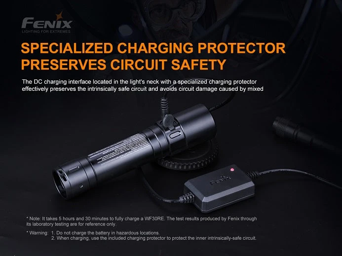 Fenix WF30RE 280 Lumens Intrinsically Safe Flashlight 9 Fenix WF30RE 280 Lumens Intrinsically Safe Flashlight
