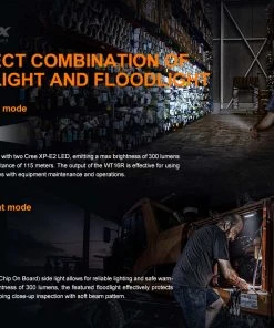 Flashlights FENIX WT16R 300 LUMENS RECHARGEABLE MAGNETIC FLASHLIGHT