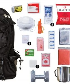 Food & Food Storage ReadyWise 64 Piece Survival Backpack- Black