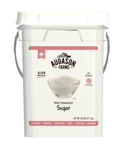 Augason Farms White Granulated Sugar 4-Gallon Pail Food & Food Storage