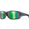 WILEY X GRAVITY - CAPTIVATE Polarized Green Mirror With Kryptek Neptune Frame Gear