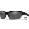 WILEY X SAINT 3 Lens Pack ~ Smoke Grey- Clear- Light Rust With Matte Black Frame Gear