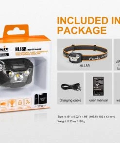 Fenix HL18R USB Rechargeable Headlamp - AAA Compatible