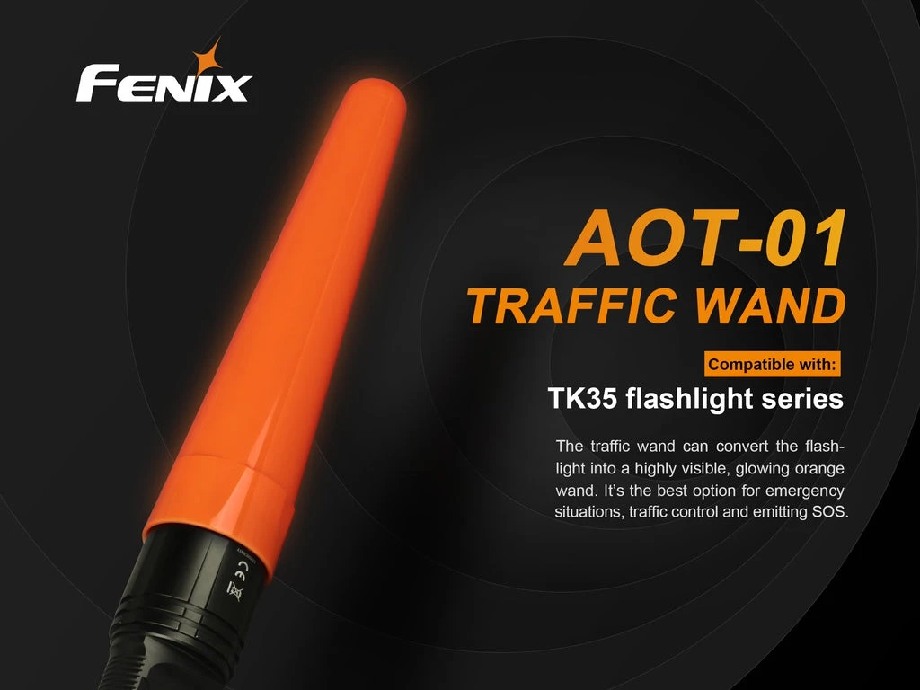 Fenix AOT-01 Traffic Wand For TK35 Series Flashlights Fenix Lights 2 Fenix AOT-01 Traffic Wand For TK35 Series Flashlights Fenix Lights