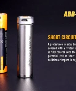 Fenix Lights Fenix ARB-L14 1600U 14500 1.5V Li-ion Build-In USB Charging Port Rechargeable Battery