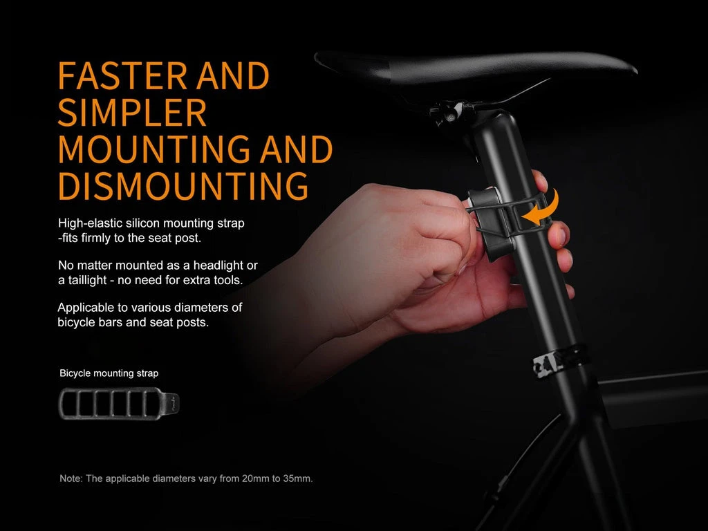 Gear Fenix BC05R Rechargeable Bicycle Tail Light 6 Gear Fenix BC05R Rechargeable Bicycle Tail Light