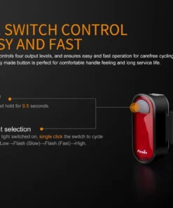 Gear Fenix BC05R Rechargeable Bicycle Tail Light 24 Gear Fenix BC05R Rechargeable Bicycle Tail Light