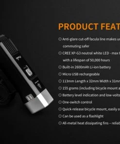 Gear FENIX BC25R RECHARGEABLE BIKE LIGHT