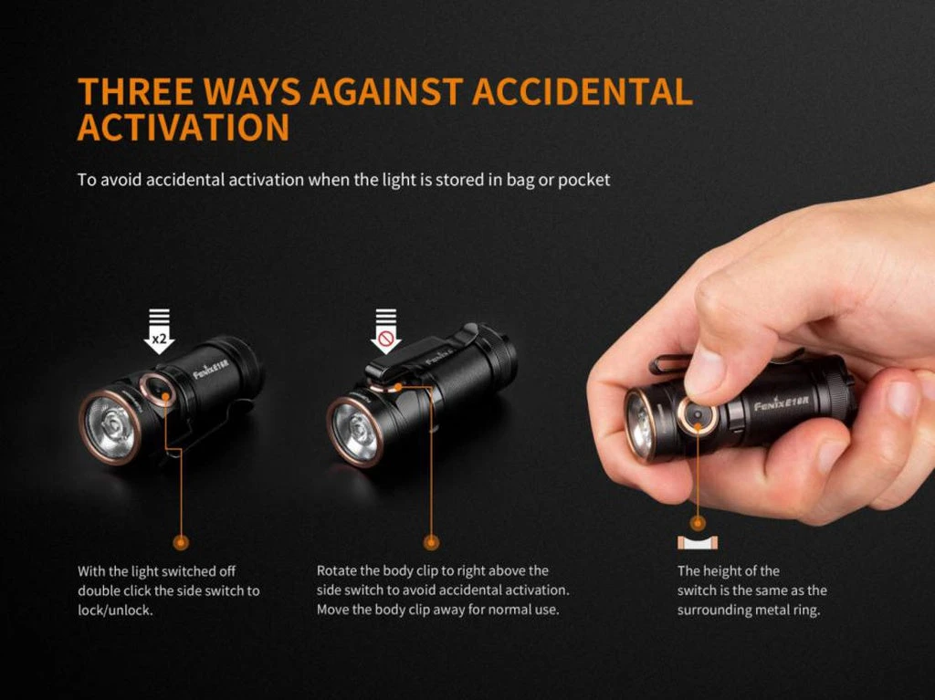 FENIX E18R 750 LUMENS RECHARGEABLE EDC FLASHLIGHT Flashlights 8 FENIX E18R 750 LUMENS RECHARGEABLE EDC FLASHLIGHT Flashlights