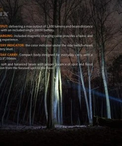 Fenix E30R 1600 Lumens Extreme Output Compact Rechargeable Flashlight