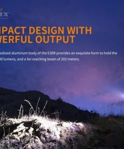 Fenix E30R 1600 Lumens Extreme Output Compact Rechargeable Flashlight