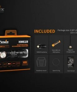 FENIX HM61R MULTIFUNCTIONAL RECHARGEABLE HEADLAMP Headlamps