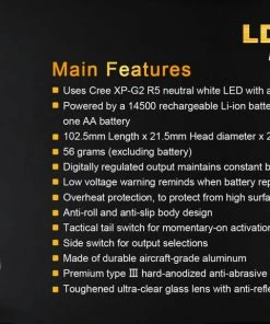 FENIX LD12 320 LUMENS EDC POCKET FLASHLIGHT Flashlights