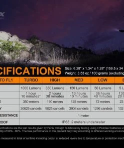 Flashlights FENIX LD42 1000 LUMENS HIGH-OUTPUT OUTDOOR FLASHLIGHT