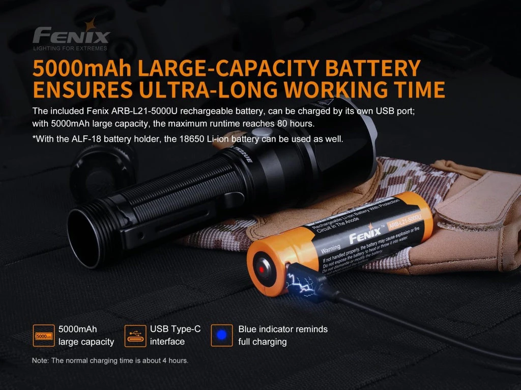 FENIX TK22UE HIGH-PERFORMANCE RECHARGEABLE FLASHLIGHT - 1600 LUMENS 7 FENIX TK22UE HIGH-PERFORMANCE RECHARGEABLE FLASHLIGHT - 1600 LUMENS