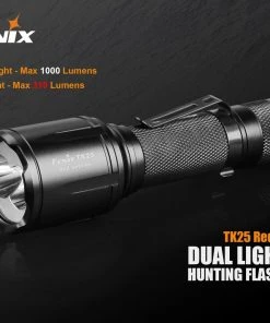 FENIX TK25 RED HUNTING FLASHLIGHT - 1000 LUMENS