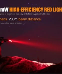 FENIX TK25 RED HUNTING FLASHLIGHT - 1000 LUMENS