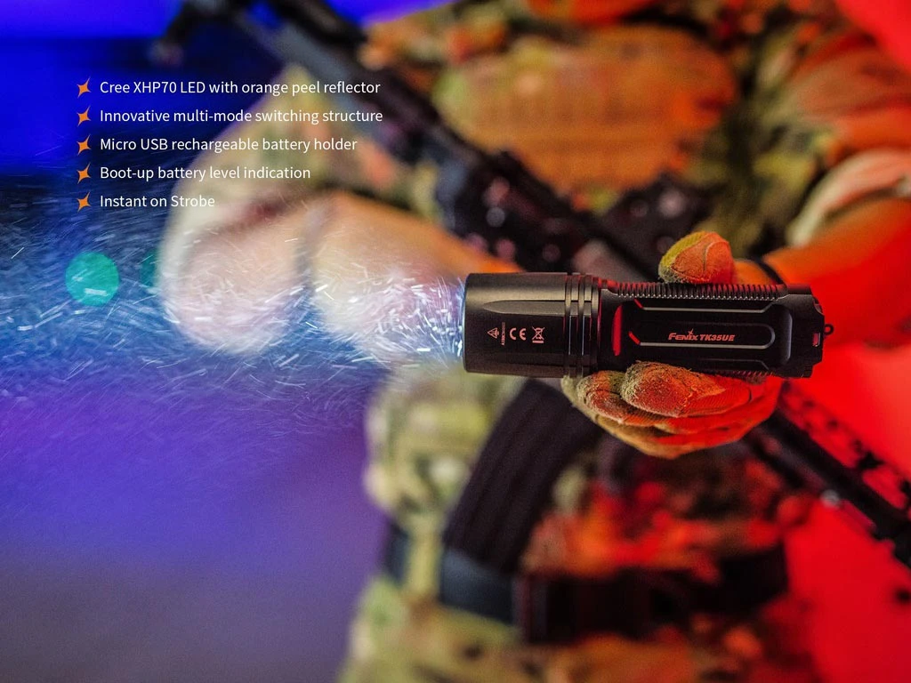 Flashlights FENIX TK35UE 2018 FLASHLIGHT - 3200 LUMENS 4 Flashlights FENIX TK35UE 2018 FLASHLIGHT - 3200 LUMENS
