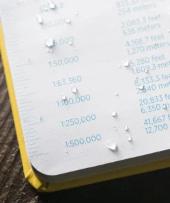 Waterproof Notebooks Rite In The Rain Weatherproof Hard Cover Notebook, 4.75 In. X 7.5 In. Metric Field Pattern