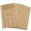 Waterproof Notebooks Rite In The Rain Weatherproof Tactical Reference Card Set, 4.625 In. X 7 In.