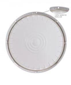 Good2GoCo White Food Grade Bucket With Lid - 5 Gallon (6 Pack)