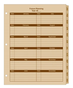 Rite In The Rain Weatherproof Daily Calendar Set 8.5 In. X 11 In. Waterproof Notebooks