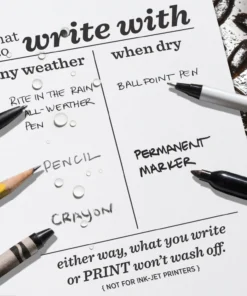 Rite In The Rain Weatherproof Card Stock, 5 In. X 7 In. Multicolour