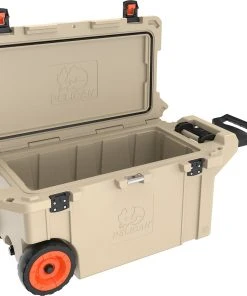 Coolers Pelican 80QT Elite Wheeled Cooler - Tan/Orange