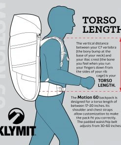 Gear Klymit Motion 60 Backpack - Black