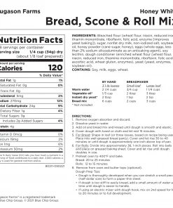 Augason Farms Honey White Bread, Scone & Roll Mix