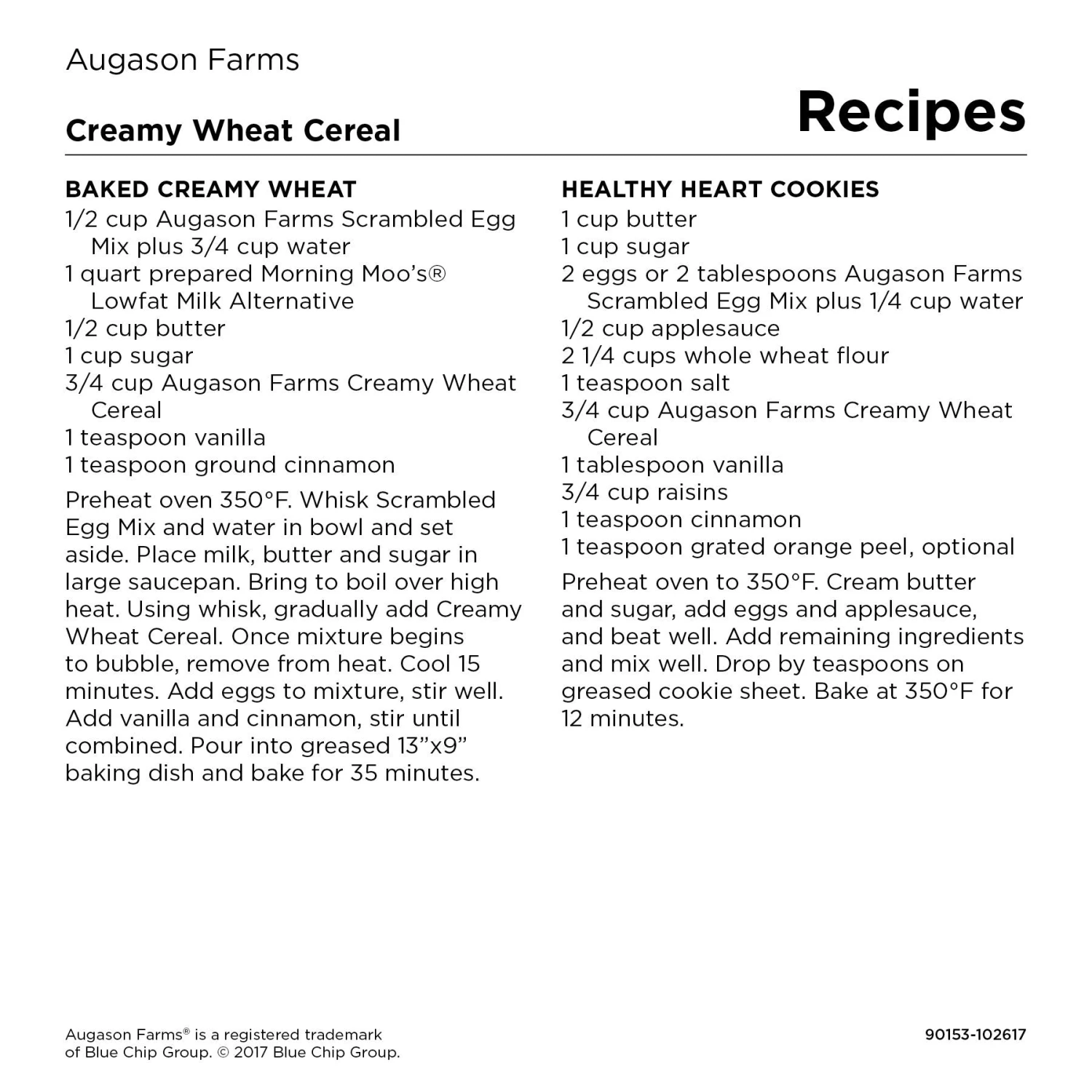 Augason Farms Creamy Wheat Cereal Food & Food Storage 9 Augason Farms Creamy Wheat Cereal Food & Food Storage