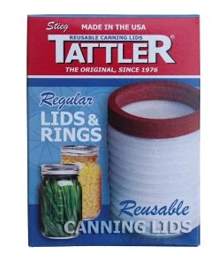 Tattler Regular Reusable Canning Lids With Rings - 12 Lids Food & Food Storage