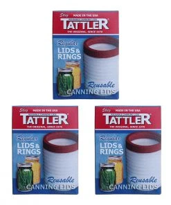 Tattler Regular Reusable Canning Lids With Rings - 36 Lids