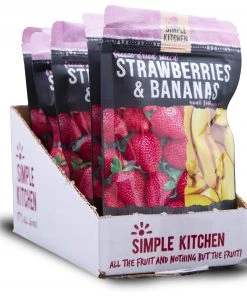 ReadyWise Simple Kitchen Freeze-Dried Strawberries & Bananas - 6 Pack