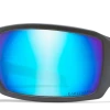 WILEY X TWISTED - CAPTIVATE Polarized Blue Mirror With Matte Graphite Frame Gear