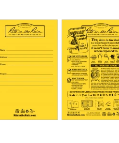 Rite In The Rain Weatherproof Stapled Pattern Notebook, 4.625 In. X 7 In. - 3 Pack Books, Binders & Notepads
