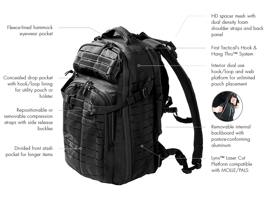 FIRST TACTICAL TACTIX HALF-DAY PLUS BACKPACK 11 FIRST TACTICAL TACTIX HALF-DAY PLUS BACKPACK