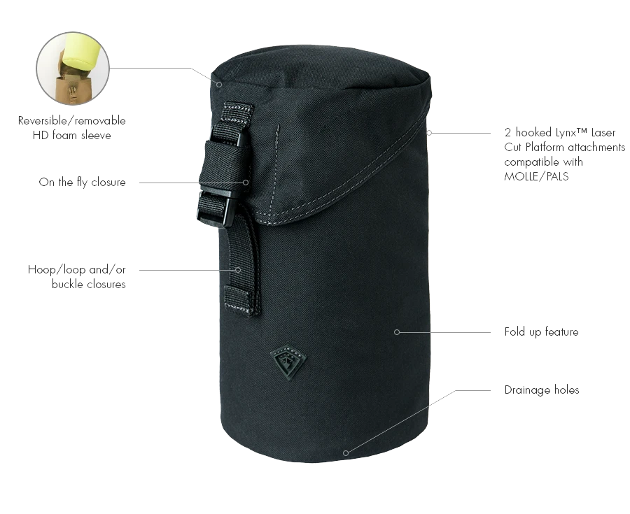 FIRST TACTICAL TACTIX SERIES BOTTLE POUCH - 1.0 LITRE Gear 7 FIRST TACTICAL TACTIX SERIES BOTTLE POUCH - 1.0 LITRE Gear